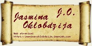 Jasmina Oklobdžija vizit kartica